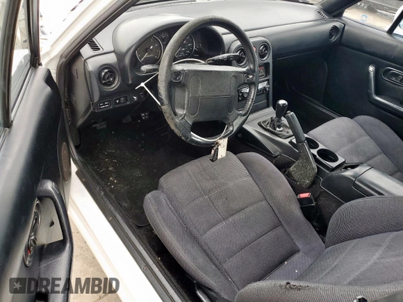 1993 Mazda MX-5 Miata with VIN JM1NA3514P1415302, listed as a Copart auction lot 59605875 with 156,881 mi miles and Salvage title. Bid and sale history available at DreamBid. Image 8.