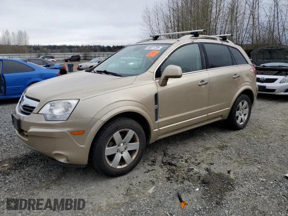 2008 Saturn VUE XR with VIN 3GSDL73718S582516, listed as a Copart auction lot 49011725 with 134,383 mi miles and Salvage Title. Bid and sale history available at carsss.com. Image 1.