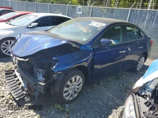 2019 Nissan Sentra S z VIN 3N1AB7AP6KY271496, wystawiony jako Copart lot #59202585 z przebiegiem 72 555 mil mil oraz Szkoda całkowita • Salvage title. Historia ofert i sprzedaży dostępna na DreamBid. Obrazek 1.