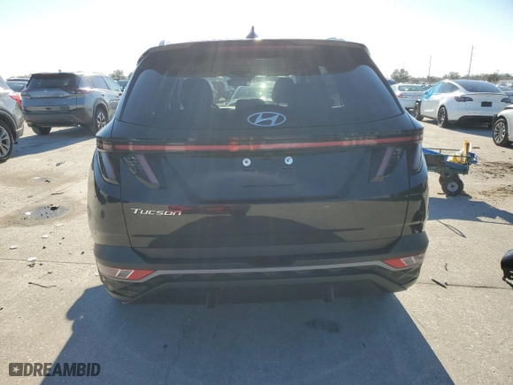 2024 Hyundai Tucson SEL with VIN 5NMJF3DE2RH365433, listed as a Copart auction lot 41615875 with 22,409 mi miles and Salvage Title. Bid and sale history available at carsss.com. Image 6.