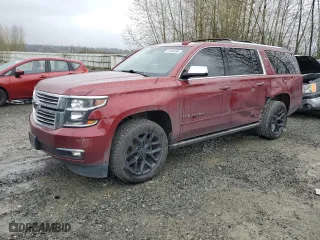 2017 Chevrolet Suburban Premier with VIN 1GNSKJKC0HR295339, listed as a Copart auction lot 51484595 with 116,555 mi miles and Salvage Title. Bid and sale history available at carsss.com. Image 1.