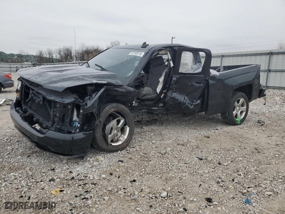 2016 Chevrolet Silverado 1500 Custom with VIN 1GCVKPEC5GZ415266, listed as a Copart auction lot 43703815 with 0 mi miles and Salvage Title. Bid and sale history available at carsss.com. Image 1.