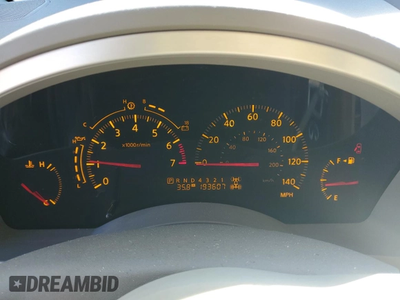 2004 Infiniti QX56 with VIN 5N3AA08C34N806460, listed as a Copart auction lot 80672124 with 193,607 mi miles and Clean Title. Bid and sale history available at carsss.com. Image 9.