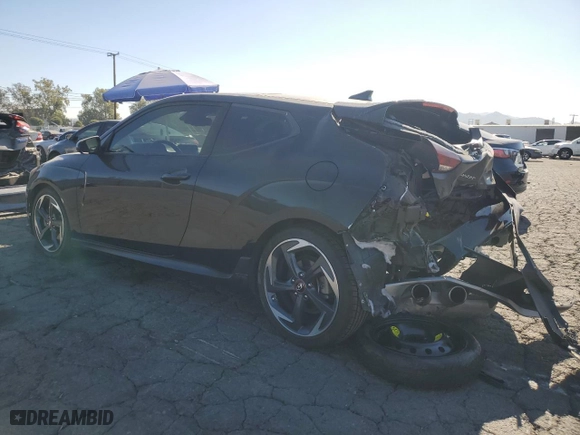2019 Hyundai Veloster Turbo R-Spec with VIN KMHTH6AB8KU006287, listed as a Copart auction lot 79017114 with 71,751 mi miles and Salvage Title. Bid and sale history available at carsss.com. Image 2.