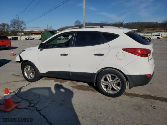 2013 Hyundai Tucson GLS with VIN KM8JU3AC1DU757468, listed as a Copart auction lot 45909025 with 140,057 mi miles and Salvage Title. Bid and sale history available at carsss.com. Image 2.