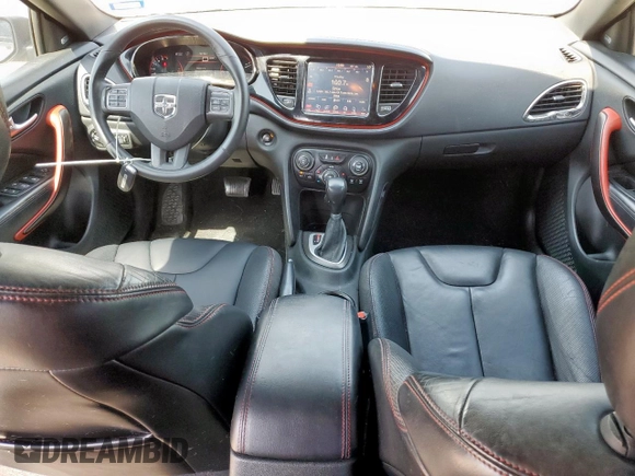 2015 Dodge Dart GT with VIN 1C3CDFEB9FD277668, listed as a Copart auction lot 56960145 with 162,124 mi miles and Salvage title. Bid and sale history available at DreamBid. Image 8.