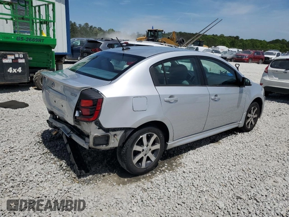2012 Nissan Sentra S with VIN 3N1AB6AP9CL700753, listed as a Copart auction lot 53026935 with 120,138 mi miles and Salvage Title. Bid and sale history available at DreamBid. Image 3.