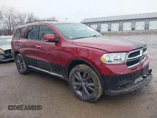 2013 Dodge Durango Crew with VIN 1C4RDJDG9DC680820, listed as a IAAI auction lot 41454663 with 136,690 mi miles. Bid and sale history available at carsss.com. Image 1.