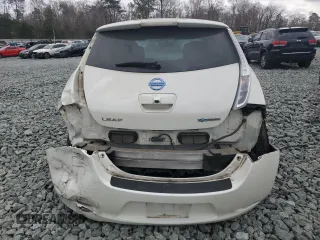 2014 Nissan LEAF SL with VIN 1N4AZ0CP1EC331815, listed as a Copart auction lot 49393085 with 76,817 mi miles and Salvage Title. Bid and sale history available at carsss.com. Image 6.