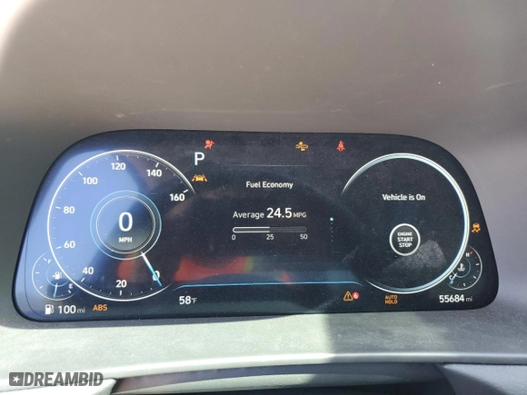 2020 Hyundai Sonata SEL with VIN 5NPEF4JA6LH021557, listed as a Copart auction lot 49854125 with 55,684 mi miles and Non Repairable. Bid and sale history available at carsss.com. Image 9.