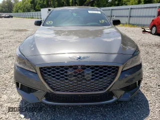 2018 Genesis G80 Sport with VIN KMHGN4JB0JU223068, listed as a Copart auction lot 51973174 with 74,908 mi miles and . Bid and sale history available at carsss.com. Image 5.