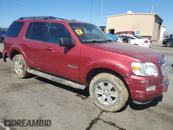 2008 Ford Explorer XLT with VIN 1FMEU73E68UB22565, listed as a Copart auction lot 55019425 with Not provided miles and Salvage title. Bid and sale history available at DreamBid. Image 4.