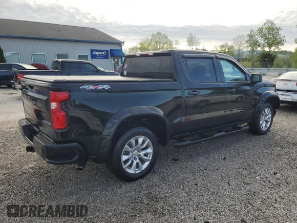2019 Chevrolet Silverado 1500 Custom with VIN 3GCPYBEH1KG219324, listed as a Copart auction lot 54722405 with 29,420 mi miles and Salvage Title. Bid and sale history available at DreamBid. Image 3.