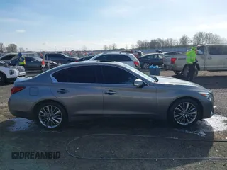 2021 Infiniti Q50 3.0t LUXE with VIN JN1EV7BP5MM707302, listed as a IAAI auction lot 41844207 with 83,201 mi miles. Bid and sale history available at carsss.com. Image 13.