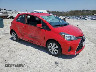 2015 Toyota Yaris L with VIN VNKJTUD34FA022097, listed as a Copart auction lot 53857825 with 106,680 mi miles and Salvage title. Bid and sale history available at DreamBid. Image 4.