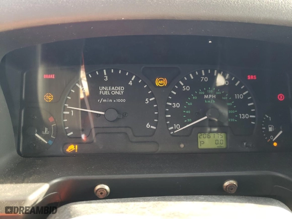 1999 Land Rover Discovery Series II with VIN SALTY1242XA208762, listed as a Copart auction lot 50724195 with 206,175 mi miles and Salvage Title. Bid and sale history available at carsss.com. Image 9.