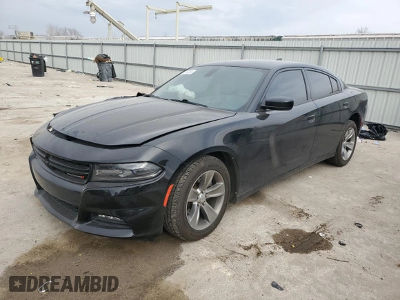 2015 Dodge Charger SXT z VIN 2C3CDXHG4FH844496, wystawiony jako Copart lot #86100084 z przebiegiem 110 090 mil mil oraz Szkoda całkowita • Salvage title. Historia ofert i sprzedaży dostępna na DreamBid. Obrazek 1.