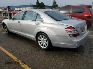 2007 Mercedes-Benz S 550 with VIN WDDNG71XX7A102888, listed as a Copart auction lot 54901285 with 214,792 mi miles and Salvage Title. Bid and sale history available at carsss.com. Image 2.
