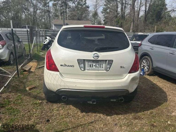 2005 Nissan Murano SL with VIN JN8AZ08T15W331929, listed as a Copart auction lot 46728195 with 999,999 mi miles and Clean Title. Bid and sale history available at carsss.com. Image 4.