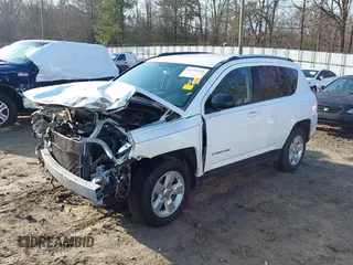 2013 Jeep Compass Sport with VIN 1C4NJCBA6DD102332, listed as a IAAI auction lot 41495235 with 213,018 mi miles. Bid and sale history available at carsss.com. Image 18.