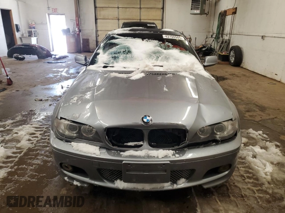 2005 BMW 3 Series 330Ci with VIN WBABW53465PL51199, listed as a Copart auction lot 43700505 with 124,507 mi miles and Salvage Title. Bid and sale history available at carsss.com. Image 5.