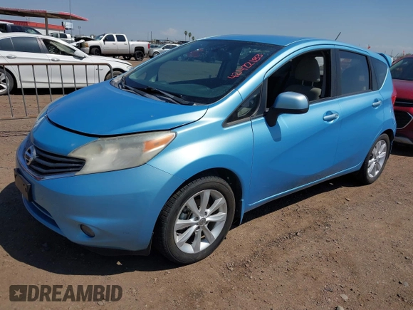 2014 Nissan Note SV with VIN 3N1CE2CP3EL369211, listed as a IAAI auction lot 42422183 with 119,363 mi miles and . Bid and sale history available at DreamBid. Image 2.