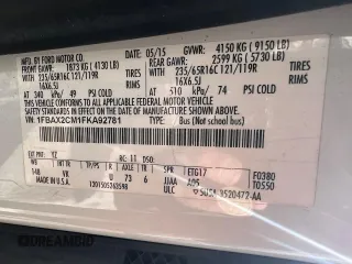 2015 Ford Transit Passenger XL with VIN 1FBAX2CM1FKA92781, listed as a Copart auction lot 47103825 with 203,072 mi miles and Clean Title. Bid and sale history available at carsss.com. Image 10.