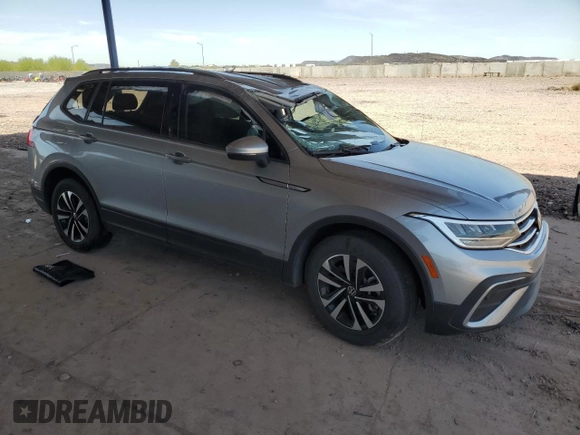 2024 Volkswagen Tiguan S with VIN 3VVRB7AX2RM116026, listed as a Copart auction lot 59060825 with 11,828 mi miles and Salvage title. Bid and sale history available at DreamBid. Image 4.