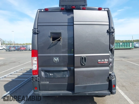 2020 Ram ProMaster Cargo with VIN 3C6TRVDG7LE110120, listed as a IAAI auction lot 41929585 with 65,457 mi miles. Bid and sale history available at carsss.com. Image 17.