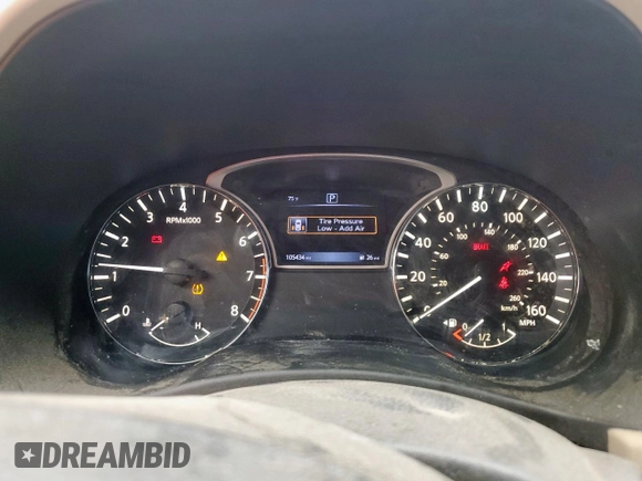 2017 Nissan Pathfinder S with VIN 5N1DR2MN7HC672605, listed as a Copart auction lot 57998845 with 105,434 mi miles and Clean title. Bid and sale history available at DreamBid. Image 9.