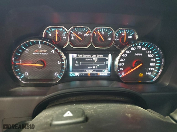 2015 Chevrolet Silverado 1500 LT with VIN 1GCUKREC8FF201685, listed as a Copart auction lot 68015184 with 188,203 mi miles and Salvage Title. Bid and sale history available at carsss.com. Image 9.
