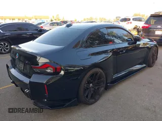 2024 BMW M2 with VIN 3MF13DM03R8E15620, listed as a IAAI auction lot 41127827 with 8,809 mi miles. Bid and sale history available at carsss.com. Image 4.
