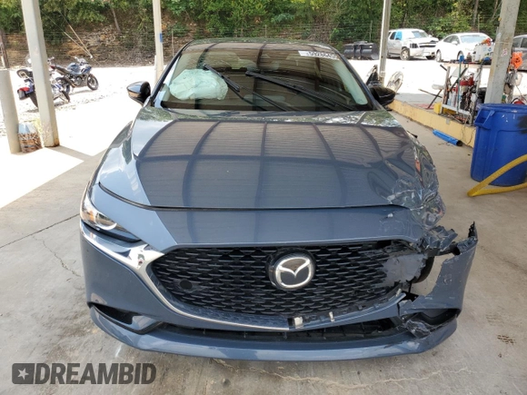 2022 Mazda 3 Carbon Edition with VIN 3MZBPACL0NM318475, listed as a Copart auction lot 59286455 with 27,327 mi miles and Salvage title. Bid and sale history available at DreamBid. Image 5.