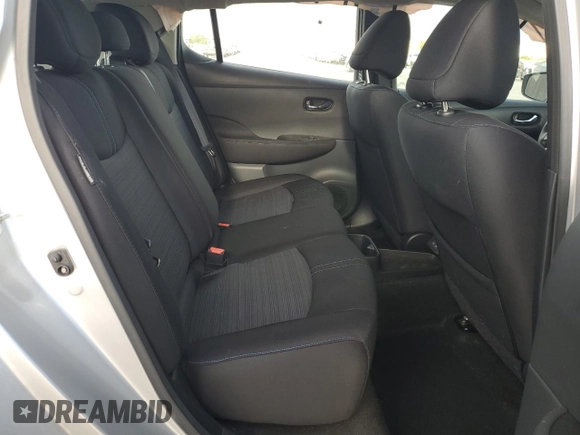 2023 Nissan LEAF S with VIN 1N4AZ1BV8PC556452, listed as a Copart auction lot 52210085 with 12,587 mi miles and Salvage Title. Bid and sale history available at DreamBid. Image 10.