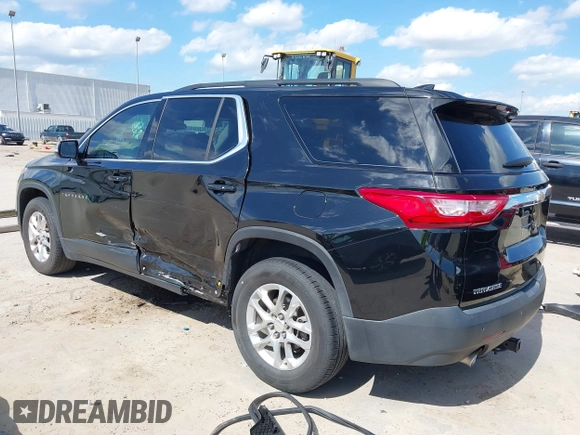 2019 Chevrolet Traverse LT Cloth z VIN 1GNERGKW8KJ138606, wystawiony jako IAAI lot #42224318 z przebiegiem 155 959 mil mil oraz . Historia ofert i sprzedaży dostępna na DreamBid. Obrazek 3.