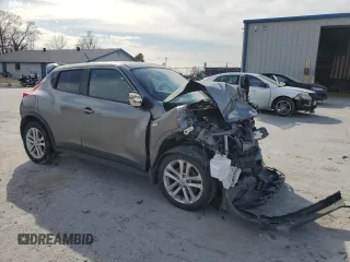 2011 Nissan Juke SV with VIN JN8AF5MR9BT019984, listed as a Copart auction lot 47043015 with Not Provided miles and Salvage Title. Bid and sale history available at DreamBid. Image 4.