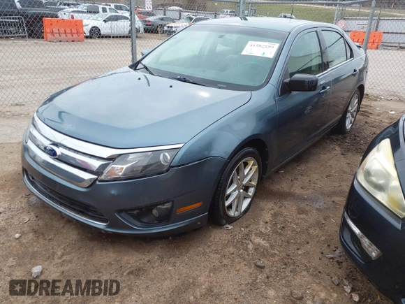 2011 Ford Fusion SEL with VIN 3FAHP0JA5BR279394, listed as a IAAI auction lot 41582899 with 216,092 mi miles. Bid and sale history available at carsss.com. Image 2.