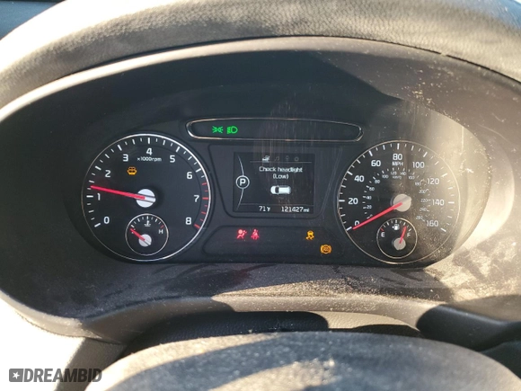 2018 Kia Sorento LX V6 with VIN 5XYPG4A50JG338876, listed as a Copart auction lot 46427745 with 121,427 mi miles and Salvage Title. Bid and sale history available at carsss.com. Image 9.