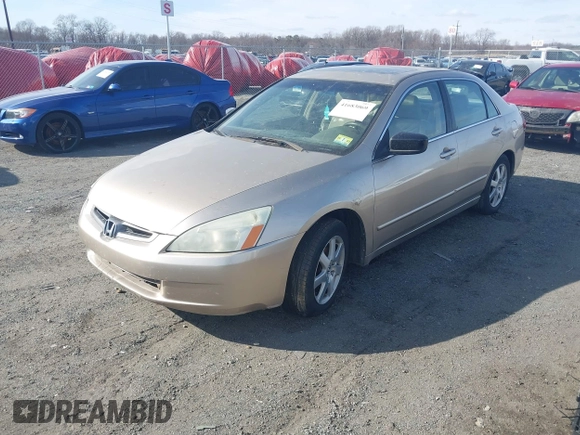 2005 Honda Accord EX-L z VIN 1HGCM665X5A034702, wystawiony jako IAAI lot #41683069 z przebiegiem 232 931 mil mil oraz . Historia ofert i sprzedaży dostępna na DreamBid. Obrazek 2.