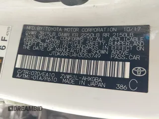 2017 Toyota Prius Two z VIN JTDKARFU4H3053749, wystawiony jako IAAI lot #41816036 z przebiegiem 151 594 mil mil oraz . Historia ofert i sprzedaży dostępna na DreamBid. Obrazek 9.