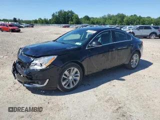 2015 Buick Regal Premium I z VIN 2G4GP5EX6F9145535, wystawiony jako Copart lot #62234985 z przebiegiem 82 680 mil mil oraz Szkoda całkowita • Salvage title. Historia ofert i sprzedaży dostępna na DreamBid. Obrazek 1.