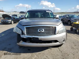 2012 Infiniti QX56 7-passenger with VIN JN8AZ2NE4C9020833, listed as a Copart auction lot 80353974 with 201,872 mi miles and Salvage Title. Bid and sale history available at carsss.com. Image 5.