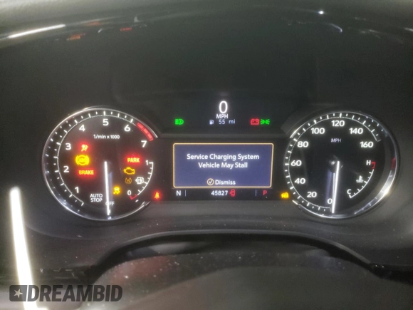 2020 Cadillac XT5 Luxury FWD with VIN 1GYKNAR42LZ229814, listed as a Copart auction lot 85808514 with 45,827 mi miles and Salvage title. Bid and sale history available at DreamBid. Image 9.