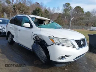 2013 Nissan Pathfinder SL with VIN 5N1AR2MN9DC672800, listed as a IAAI auction lot 41161165 with 172,678 mi miles and . Bid and sale history available at DreamBid. Image 1.