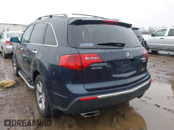 2011 Acura MDX Tech Pkg with VIN 2HNYD2H62BH523444, listed as a IAAI auction lot 41734780 with 238,880 mi miles. Bid and sale history available at carsss.com. Image 3.