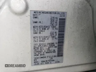 2017 Nissan Rogue SV with VIN 5N1AT2MN0HC751196, listed as a Copart auction lot 53169775 with 200,029 mi miles and Salvage Title. Bid and sale history available at carsss.com. Image 13.