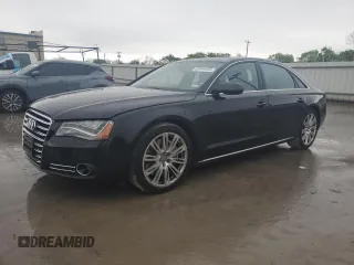 2012 Audi A8 L with VIN WAURVAFDXCN012203, listed as a Copart auction lot 51544435 with 117,230 mi miles and Clean Title. Bid and sale history available at carsss.com. Image 1.