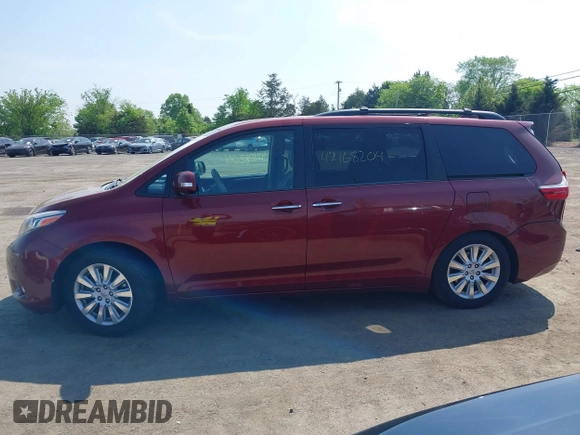 2015 Toyota Sienna XLE with VIN 5TDYK3DC6FS593937, listed as a IAAI auction lot 42168204 with 136,059 mi miles and . Bid and sale history available at DreamBid. Image 14.