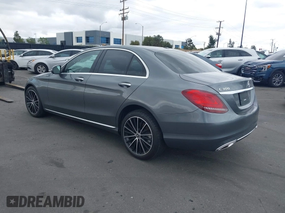 2021 Mercedes-Benz C 300 with VIN W1KWF8DB3MR624918, listed as a IAAI auction lot 41739988 with 63,321 mi miles and . Bid and sale history available at carsss.com. Image 3.