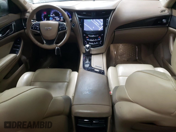 2015 Cadillac CTS Luxury AWD with VIN 1G6AX5SX4F0114053, listed as a Copart auction lot 45485935 with 61,272 mi miles and Salvage title. Bid and sale history available at DreamBid. Image 8.